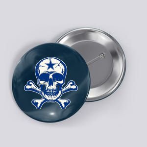 Dallas Skull Crossbones Star Fan Pride Button