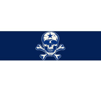 Dallas Skull Crossbones Star Fan Pride Bumper Sticker