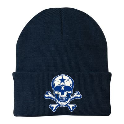 Dallas Skull Crossbones Star Fan Pride Knit Cap Winter Beanie