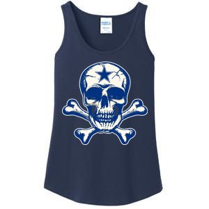 Dallas Skull Crossbones Star Fan Pride Ladies Essential Tank