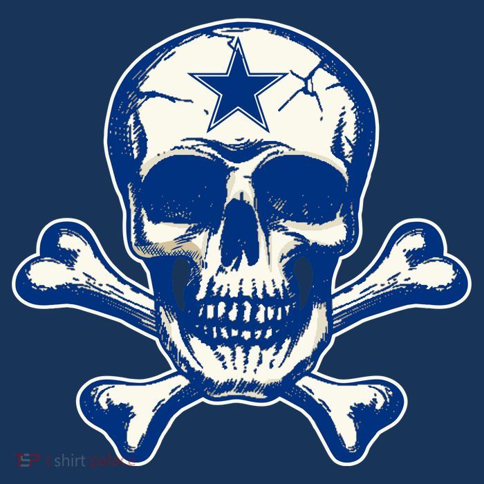 Dallas Skull Crossbones Star Fan Pride Flatbill Hat