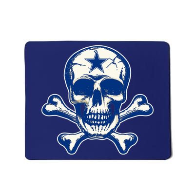 Dallas Skull Crossbones Star Fan Pride Mousepad