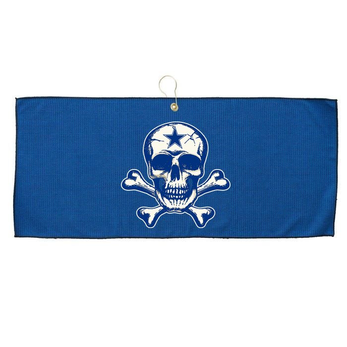 Dallas Skull Crossbones Star Fan Pride Large Microfiber Waffle Golf Towel