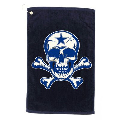 Dallas Skull Crossbones Star Fan Pride Platinum Collection Golf Towel