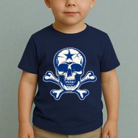 Dallas Skull Crossbones Star Fan Pride Toddler T-Shirt
