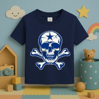 Dallas Skull Crossbones Star Fan Pride Toddler T-Shirt