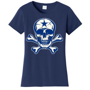 Dallas Skull Crossbones Star Fan Pride Women's T-Shirt