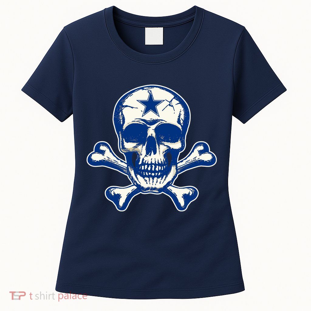 Dallas Skull Crossbones Star Fan Pride Women's T-Shirt