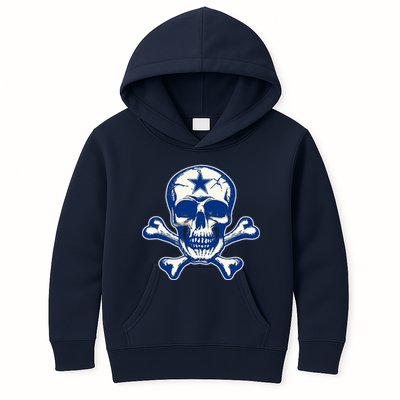 Dallas Skull Crossbones Star Fan Pride Kids Hoodie
