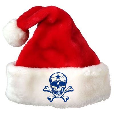 Dallas Skull Crossbones Star Fan Pride Premium Christmas Santa Hat