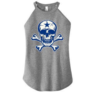 Dallas Skull Crossbones Star Fan Pride Women's Perfect Tri Rocker Tank