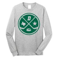 Dallas Texas Hockey Vintage Star Logo Long Sleeve Shirt