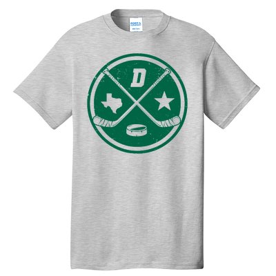 Dallas Texas Hockey Vintage Star Logo Tall T-Shirt