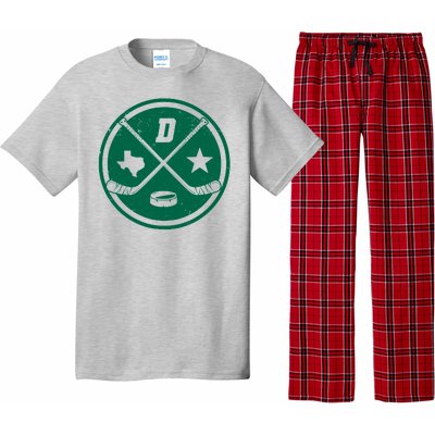 Dallas Texas Hockey Vintage Star Logo Pajama Set