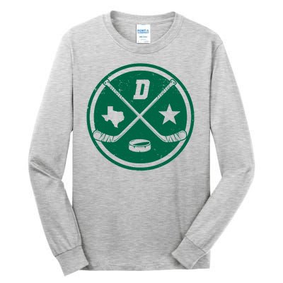 Dallas Texas Hockey Vintage Star Logo Tall Long Sleeve T-Shirt