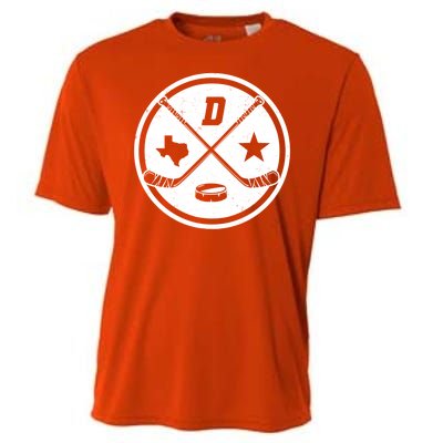 Dallas Texas Hockey Vintage Star Logo Cooling Performance Crew T-Shirt