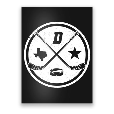 Dallas Texas Hockey Vintage Star Logo Poster