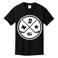 Dallas Texas Hockey Vintage Star Logo Kids T-Shirt
