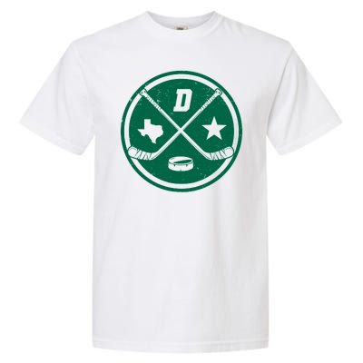 Dallas Texas Hockey Vintage Star Logo Garment-Dyed Heavyweight T-Shirt