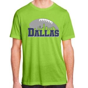 Dallas Texas Skyline City Football Fan Adult ChromaSoft Performance T-Shirt