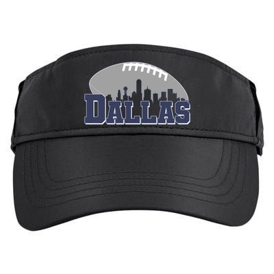Dallas Texas Skyline City Football Fan Adult Drive Performance Visor