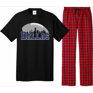 Dallas Texas Skyline City Football Fan Pajama Set