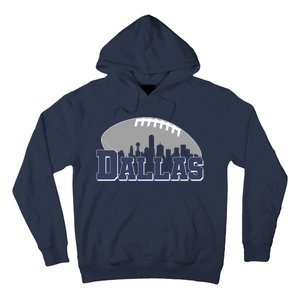 Dallas Texas Skyline City Football Fan Hoodie