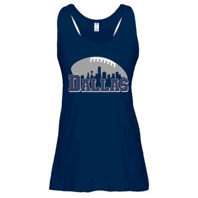 Dallas Texas Skyline City Football Fan Ladies Essential Flowy Tank