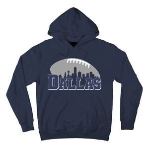 Dallas Texas Skyline City Football Fan Tall Hoodie