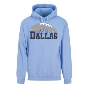 Dallas Texas Skyline City Football Fan Unisex Surf Hoodie