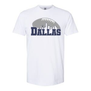 Dallas Texas Skyline City Football Fan Softstyle CVC T-Shirt