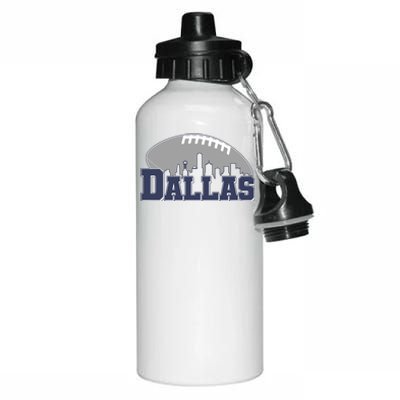 Dallas Texas Skyline City Football Fan Aluminum Water Bottle 