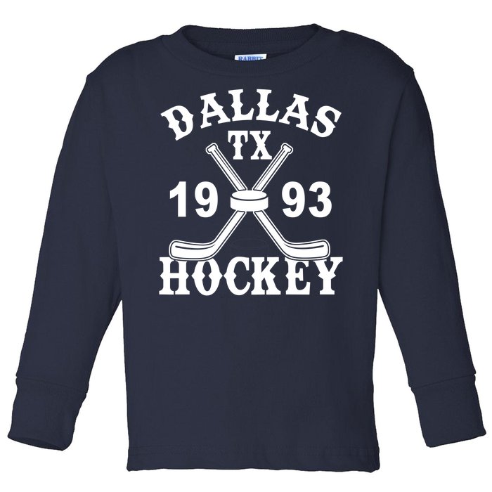 Dallas Texas TX Hockey 1993 Toddler Long Sleeve Shirt