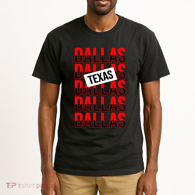 Dallas Texas Typography Tall T-Shirt