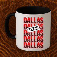 Dallas Texas Typography Mug