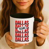 Dallas Texas Typography Mug