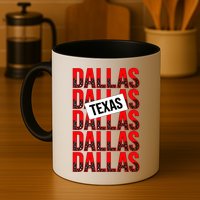 Dallas Texas Typography Mug