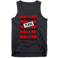 Dallas Texas Typography Tank Top