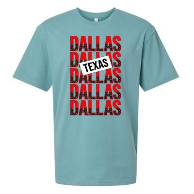 Dallas Texas Typography Sueded Cloud Jersey T-Shirt