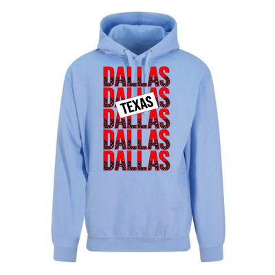 Dallas Texas Typography Unisex Surf Hoodie