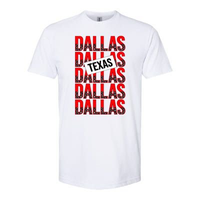 Dallas Texas Typography Softstyle CVC T-Shirt