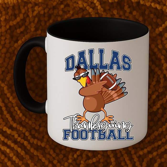 Dallas Thanksgiving Football Fan Mug
