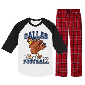 Dallas Thanksgiving Football Fan Raglan Sleeve Pajama Set