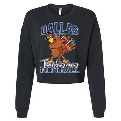 Dallas Thanksgiving Football Fan Cropped Pullover Crew