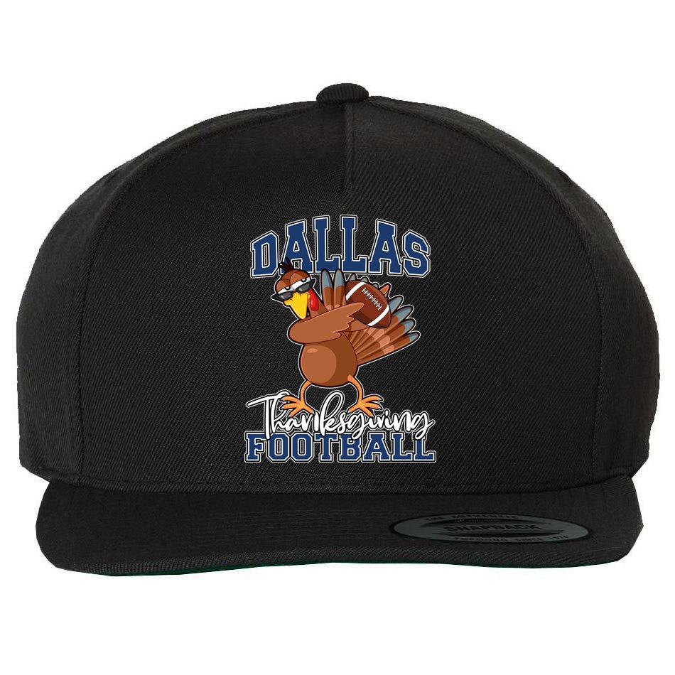 Dallas Thanksgiving Football Fan Wool Snapback Cap