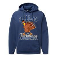 Dallas Thanksgiving Football Fan Performance Fleece Hoodie