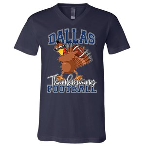 Dallas Thanksgiving Football Fan V-Neck T-Shirt