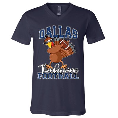 Dallas Thanksgiving Football Fan V-Neck T-Shirt