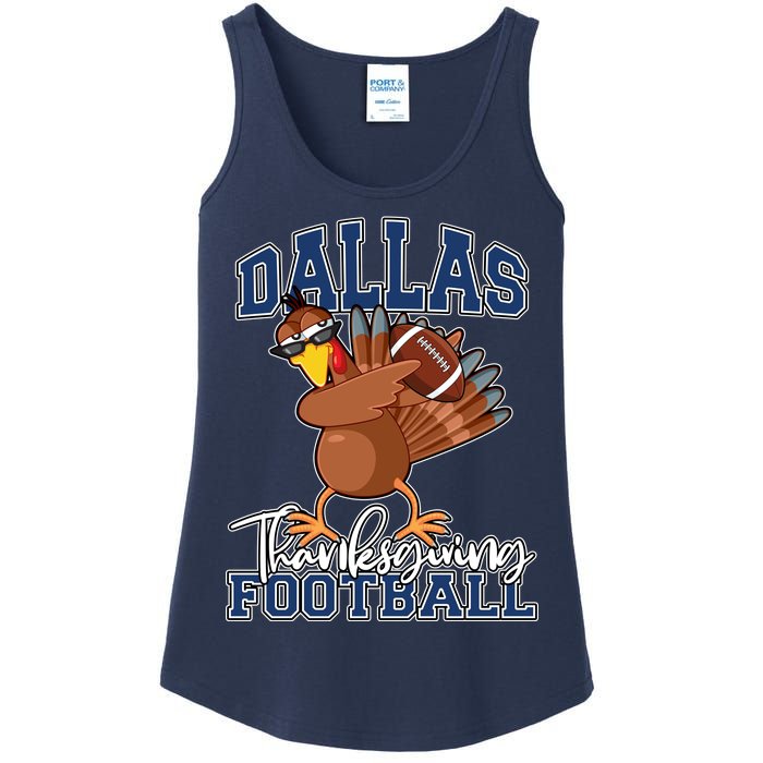 Dallas Thanksgiving Football Fan Ladies Essential Tank