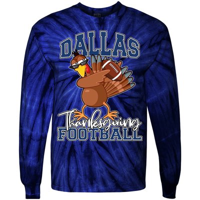 Dallas Thanksgiving Football Fan Tie-Dye Long Sleeve Shirt